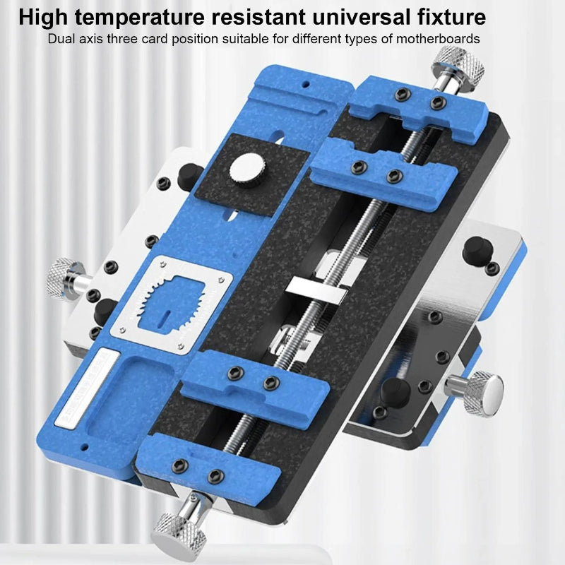 Universal Dual Axis Fixture With Three Card Slots For Motherboard Repair