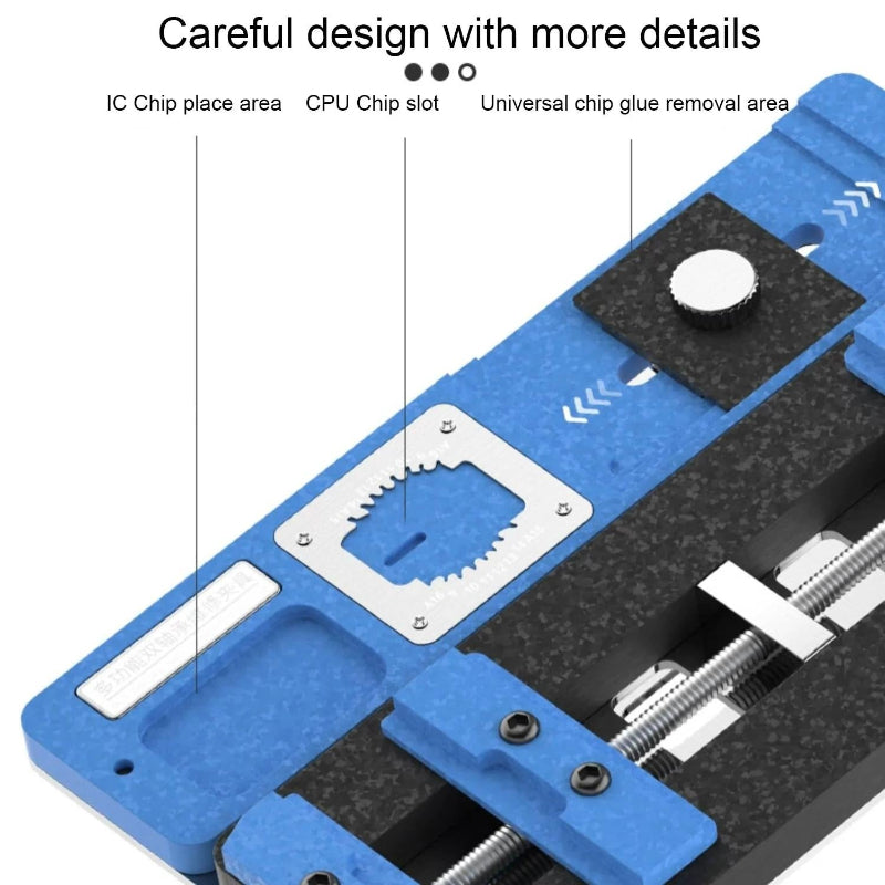 Universal Dual Axis Fixture With Three Card Slots For Motherboard Repair