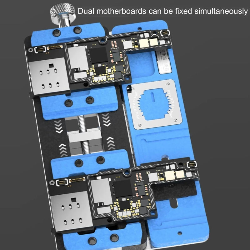 Universal Dual Axis Fixture With Three Card Slots For Motherboard Repair