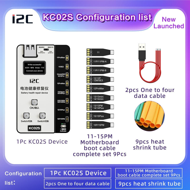 For Iphone Battery Recovery Device 11 15 Series I2c Kc02s Repair And Setup Guide