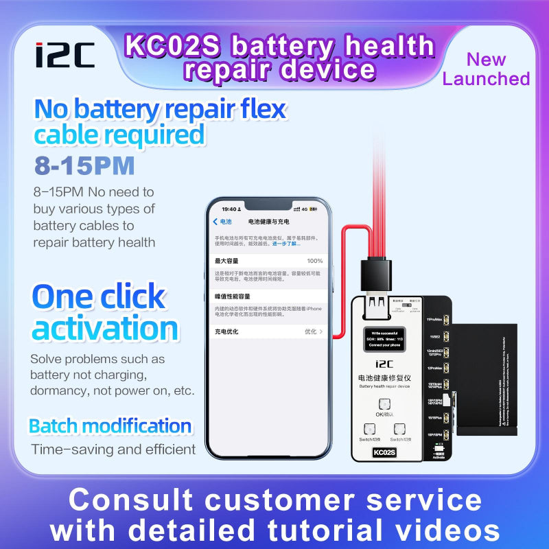 For Iphone Battery Recovery Device 11 15 Series I2c Kc02s Repair And Setup Guide