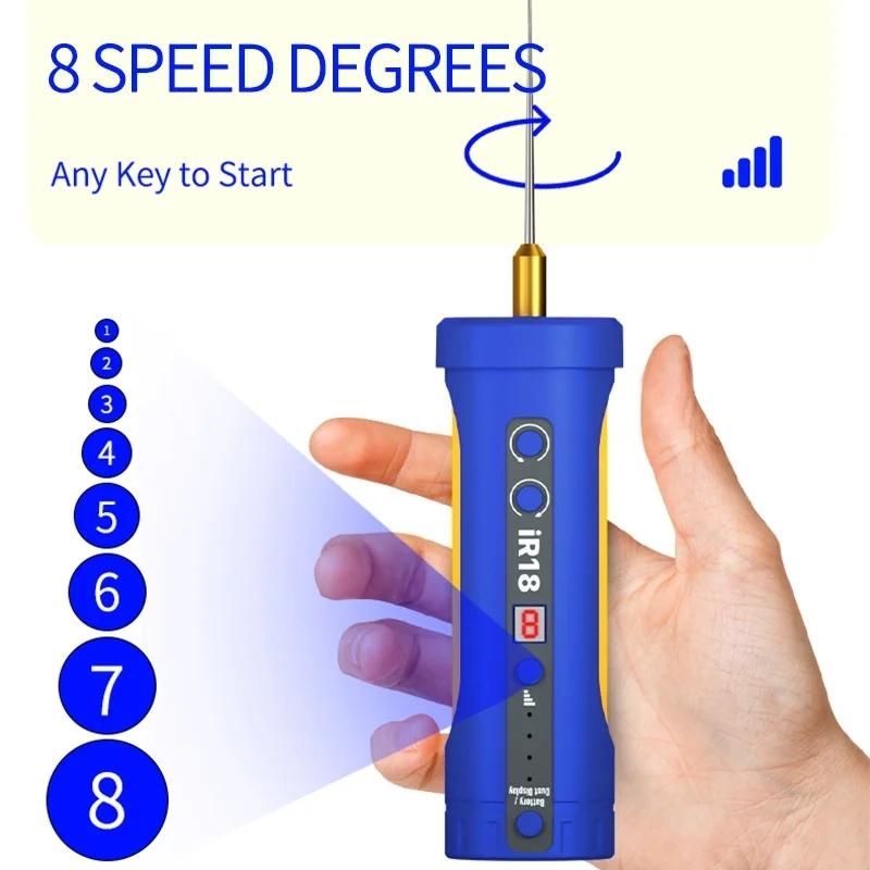 Electric Glue Remover Mechanic Ir18 With Eight Speed Settings For Efficient Use