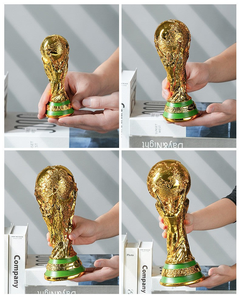 Qatar World Cup Hercules Trophy Model Ornament Football Fan Commemorative Decoration