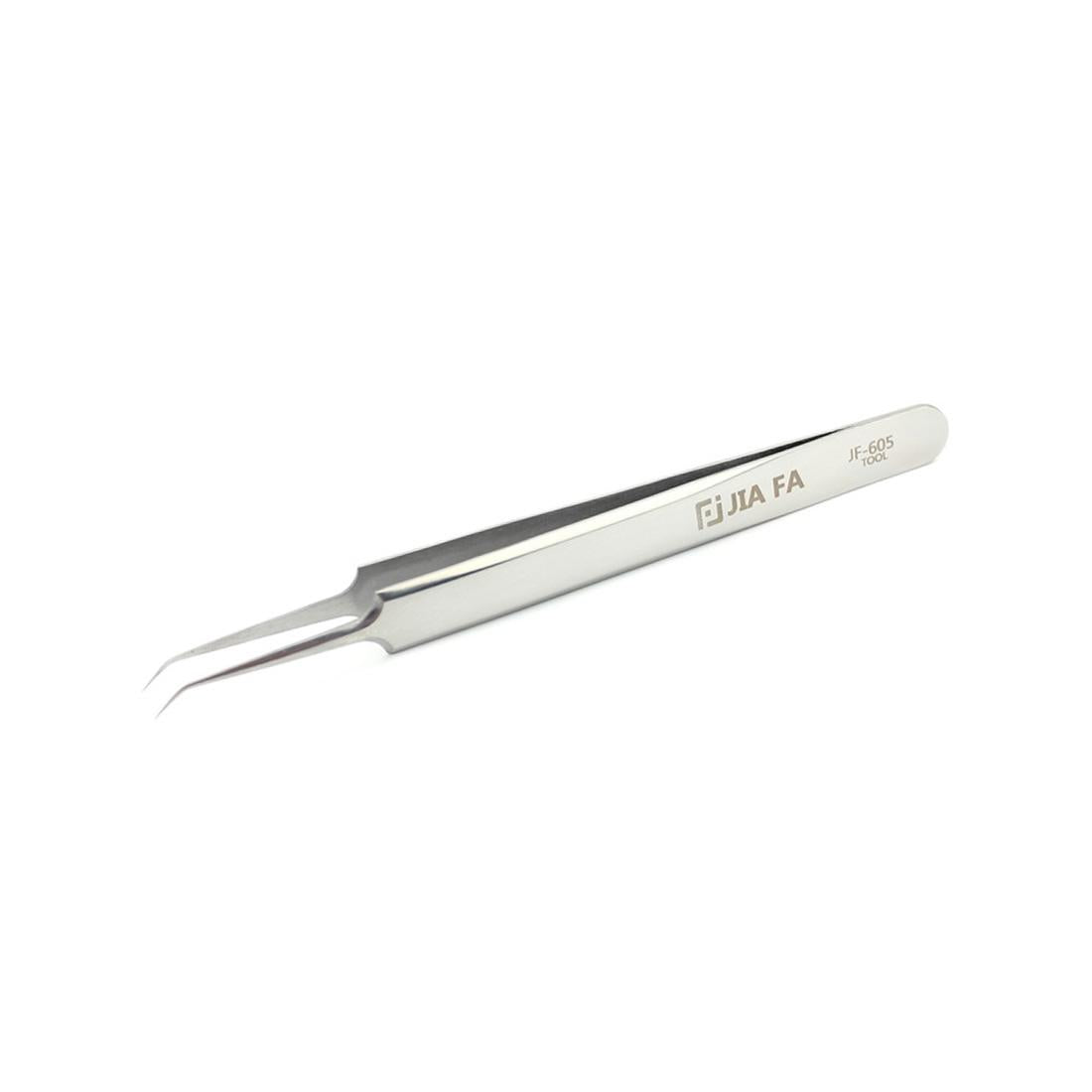 Stainless Steel Curved Tip Tweezers For Electrical And Electronic Applications