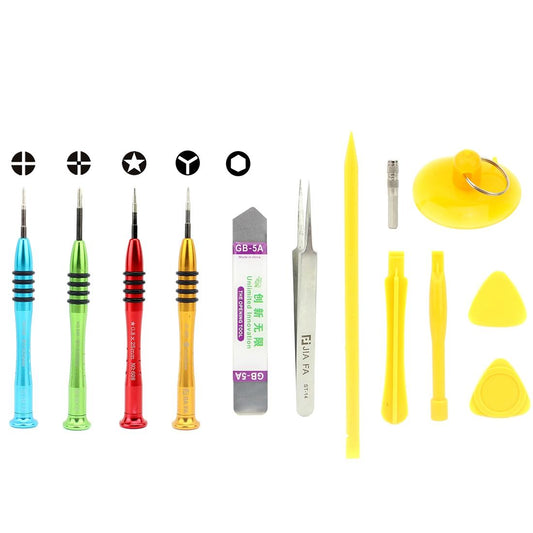 Thirteen Piece Repair Tool Set For Iphone With Durable Construction And Compact Design