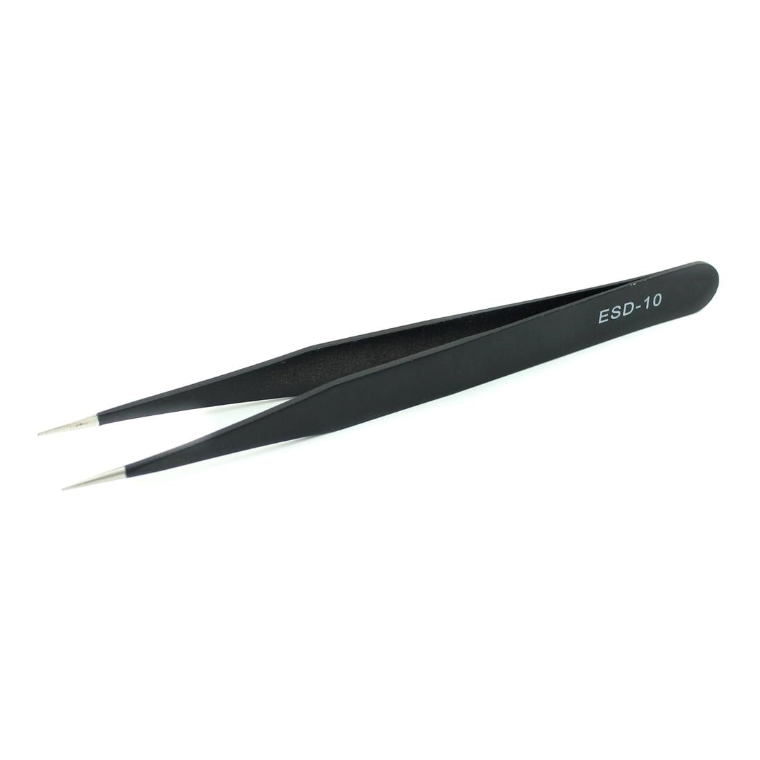 9 Piece Anti Static Precision Tweezers Set With Carrying Bag For Electronics Repair