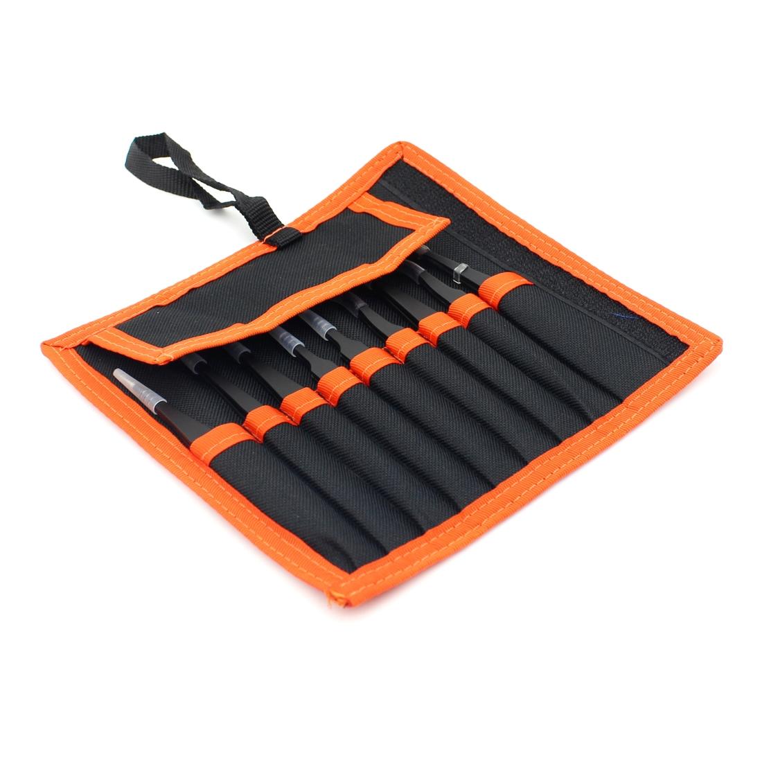 9 Piece Anti Static Precision Tweezers Set With Carrying Bag For Electronics Repair