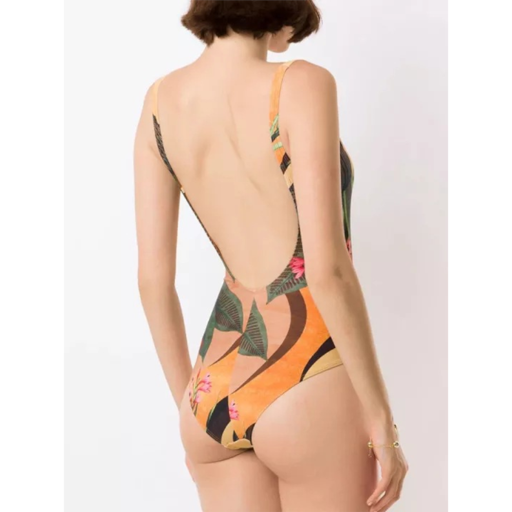 And American Conjoined Vacation Beach Hot Spring Swimsuit French Retro Bikini