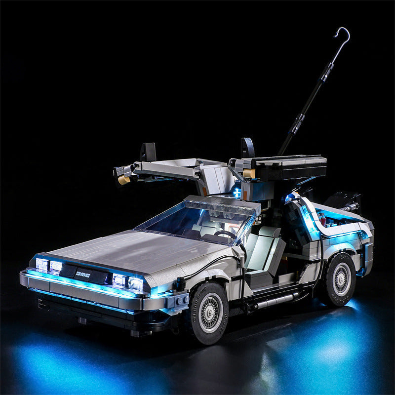 Compatible With Lego 10300 Back To The Future Time Machine Led Lighting Mechanical Assembly Building Blocks Toy Models