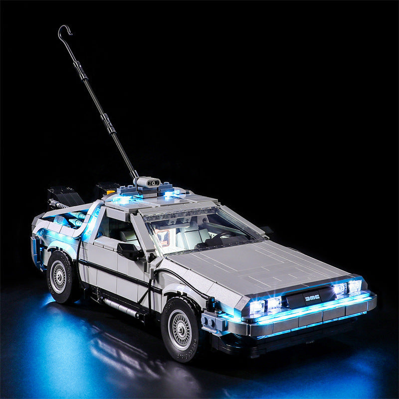 Compatible With Lego 10300 Back To The Future Time Machine Led Lighting Mechanical Assembly Building Blocks Toy Models