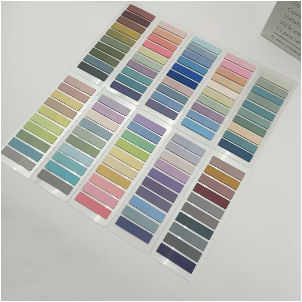 2400Pc Index Tabs Self Adhesive Page Markers Transparent Waterproof Sticky Notes Classify Files Flags Posted It Planner