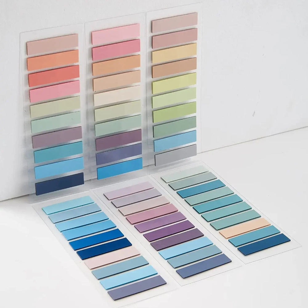2400Pc Index Tabs Self Adhesive Page Markers Transparent Waterproof Sticky Notes Classify Files Flags Posted It Planner