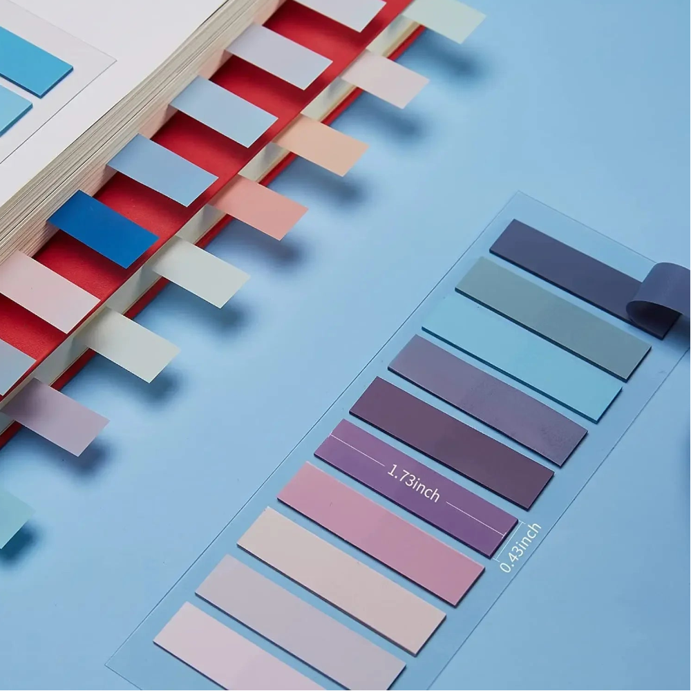 2400Pc Index Tabs Self Adhesive Page Markers Transparent Waterproof Sticky Notes Classify Files Flags Posted It Planner