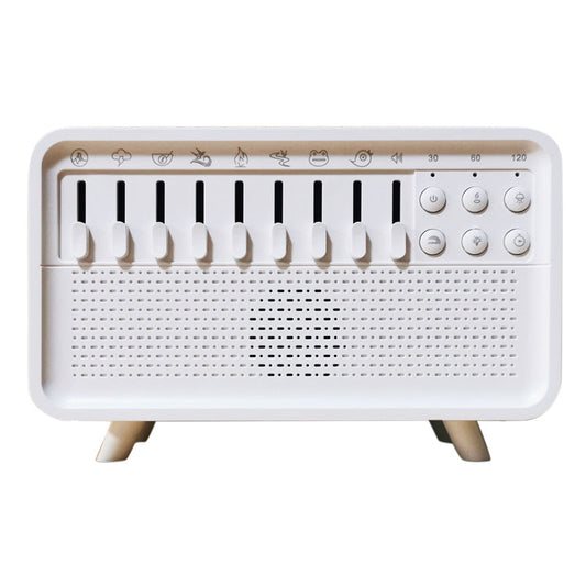 8 White Noise Air Aroma Diffuser Humidifier With Night Light And Bluetooth