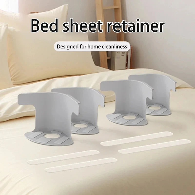 4Pcs Bed Corner Sheet Grippers Straps Heavy Duty Mattress For All Sizes Non Slip Holders Secure Sheets