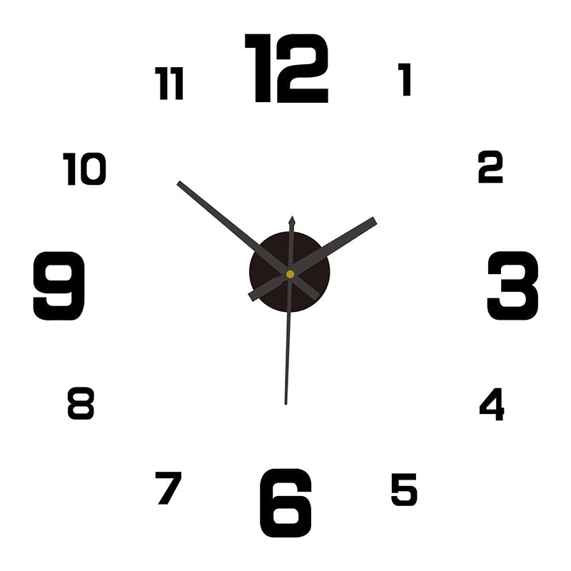 Diy Frameless Creative Wall Clock Decal: A Silent And Stylish Addition For Home Decor Ideal Living Rooms Offices