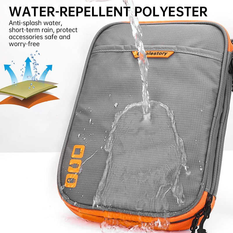 Travel Essential Cable Organizer Bag: A Compact Storage Solution For Charging Cords Chargers And Accessories.