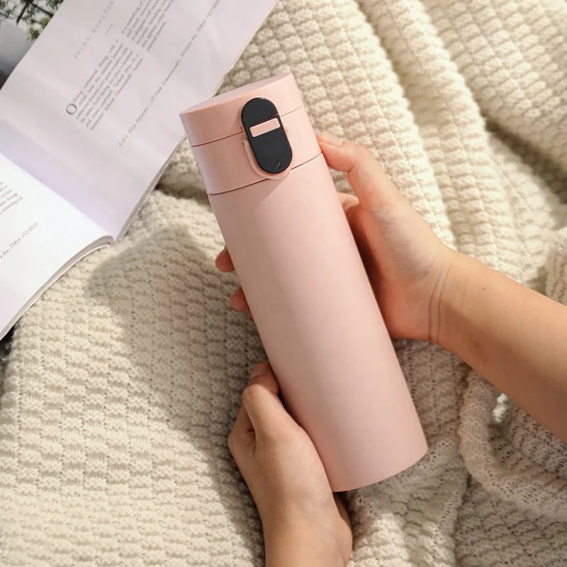 Smart Water Bottle With Temperature Display Vacuum Usb Charging Thermos 12H Hot Cup 320Ml Drinking Reminder Insulate