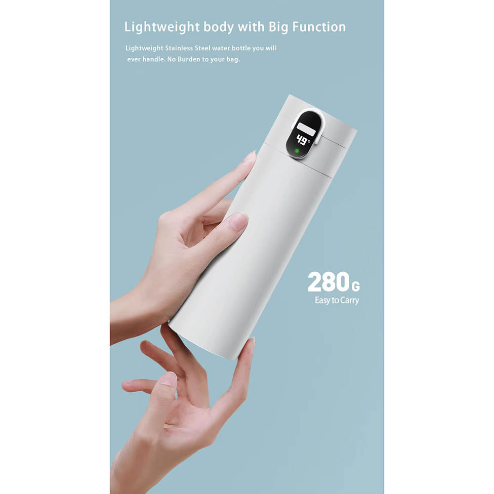 Smart Water Bottle With Temperature Display Vacuum Usb Charging Thermos 12H Hot Cup 320Ml Drinking Reminder Insulate