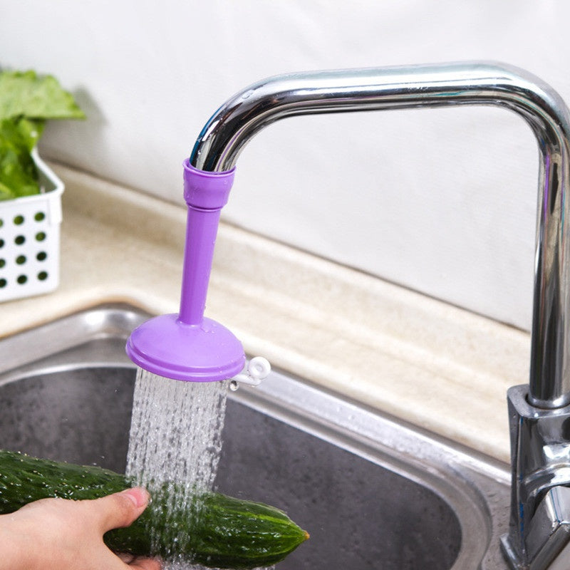 Water Tap Extension Swivel Long Purple High Elastic Sink Kitchen Bathroom Accessories Faucet Extender