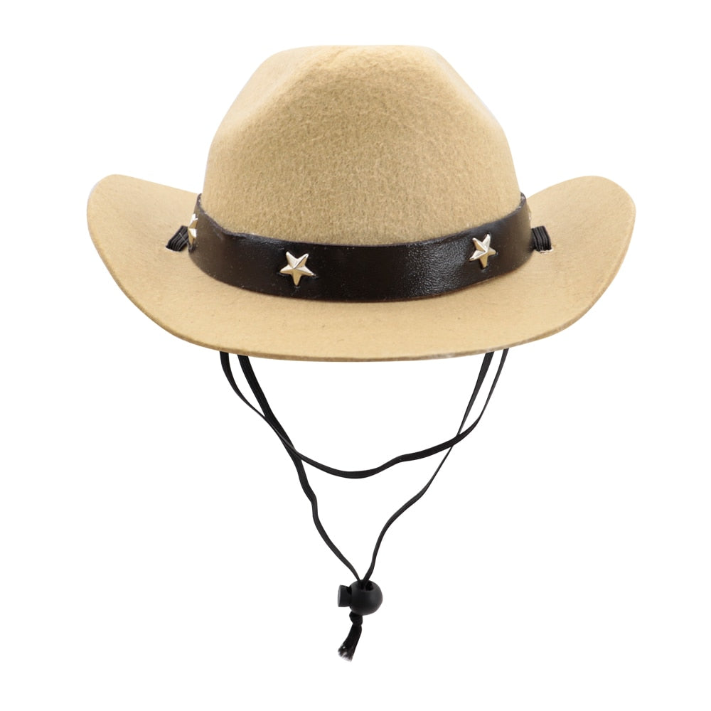 Small Medium Dogs Cute Cowboy Pet Hat