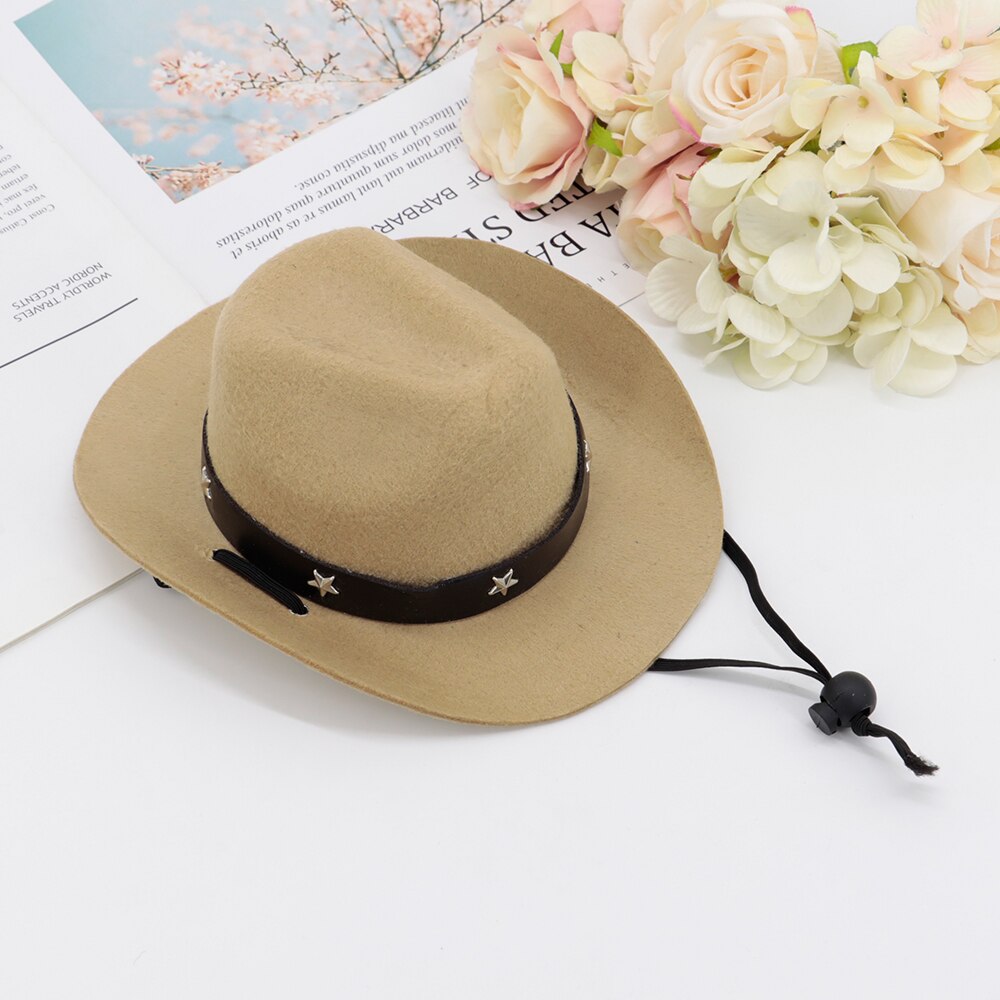 Small Medium Dogs Cute Cowboy Pet Hat