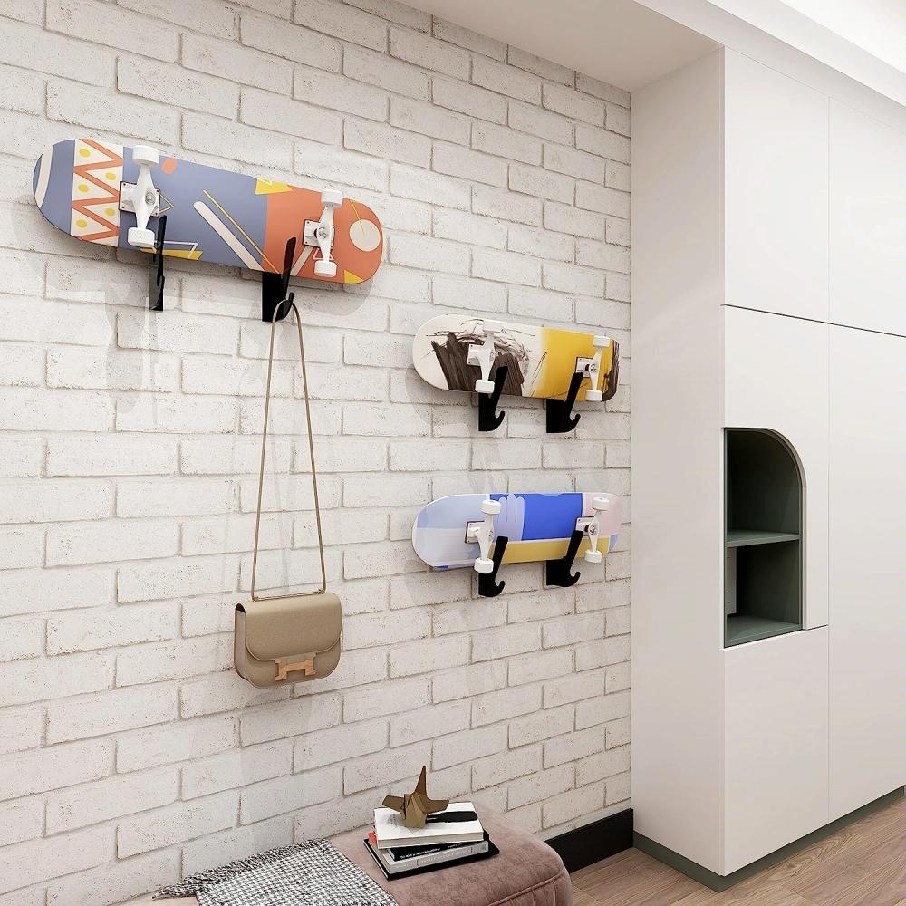 Wall Mount Bracket For Four Wheel Skateboards Acrylic Display Rack
