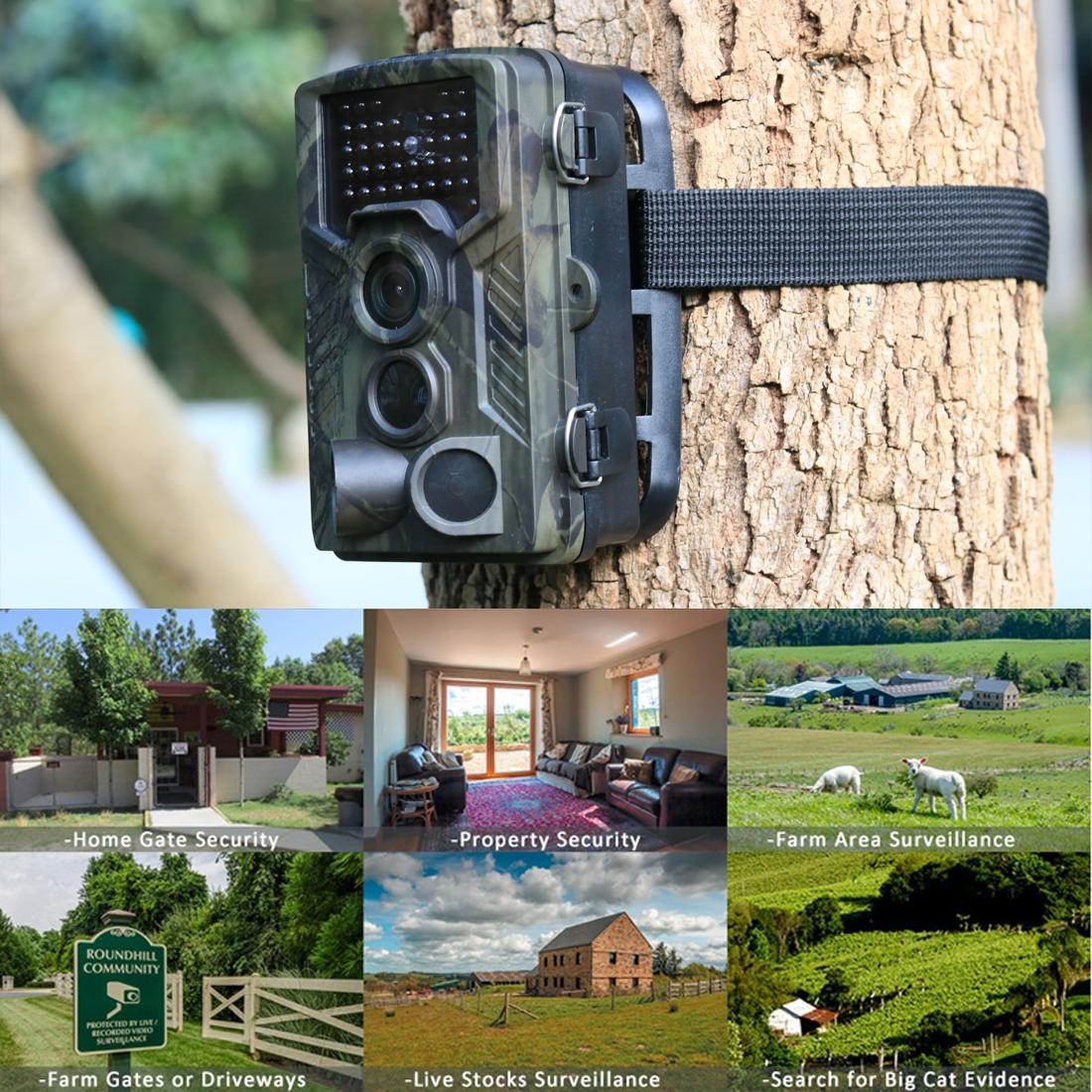 Eight Megapixel Waterproof Trail Camera With Night Vision And Wide Angle Display