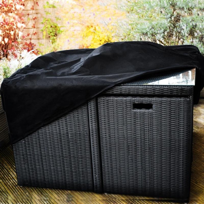 Waterproof Oxford Cloth Cover For Outdoor Furniture Set Black 213 X 132 74 Centimetres