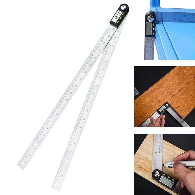 Digital Angle Finder Protractor Ruler With Lcd Display For Precise Measurements