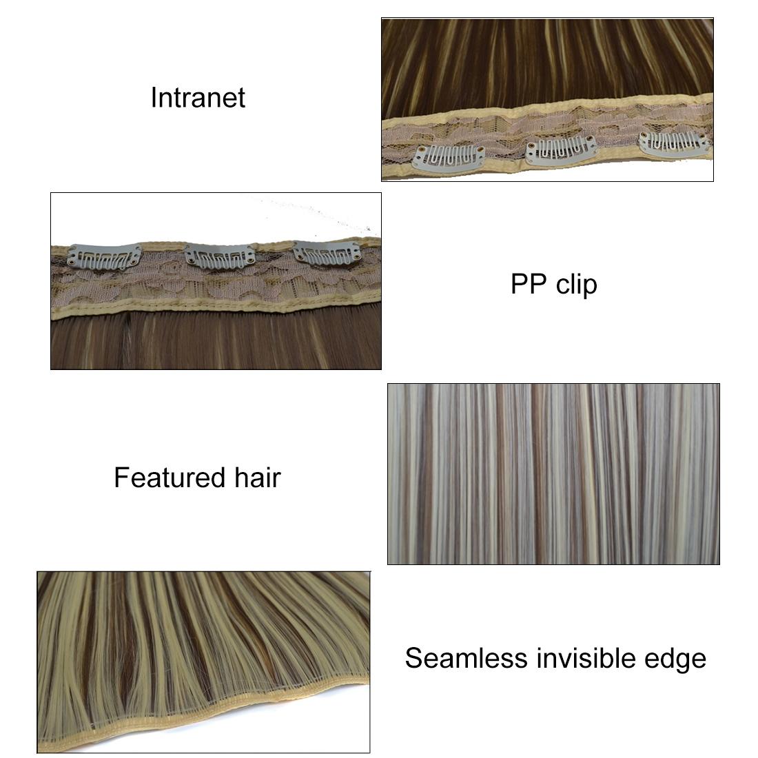 33M35 Long Straight Wig With Five Clips In Natural Look For Hair Extensions