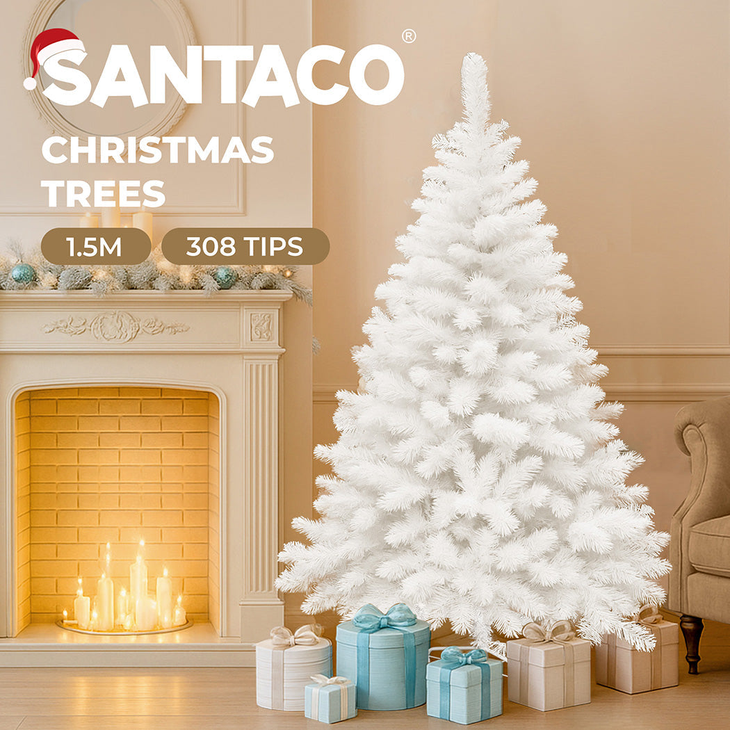 Santaco 1.5M 380 Tips White Christmas Tree