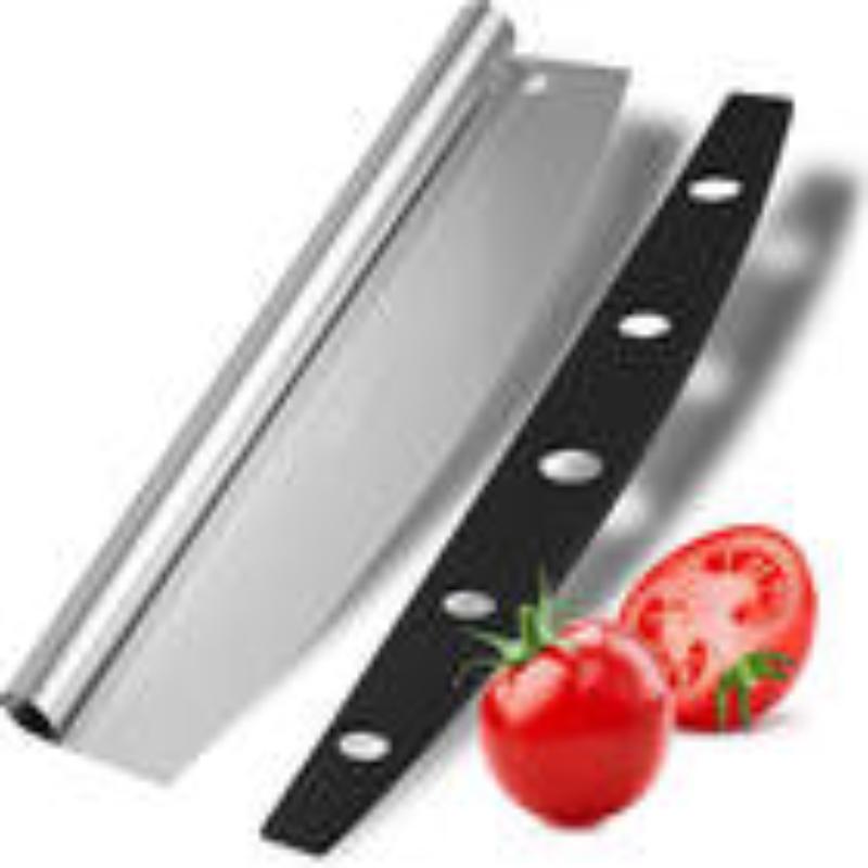35 X 11 Inch Stainless Steel Pizza Cutter With Protective Cover Kitchen Tool