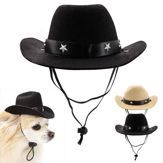 Small Medium Dogs Cute Cowboy Pet Hat