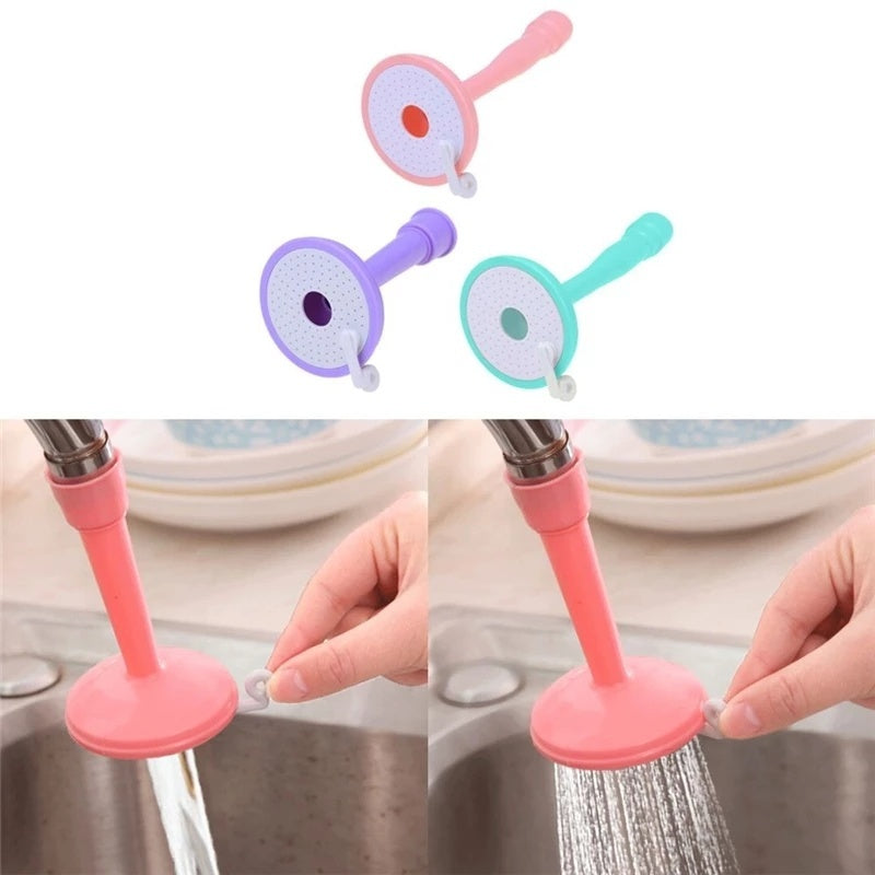 Water Tap Extension Swivel Long Purple High Elastic Sink Kitchen Bathroom Accessories Faucet Extender
