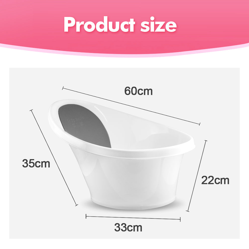 Black Little One Bath With Backrest & Bum Bump Support