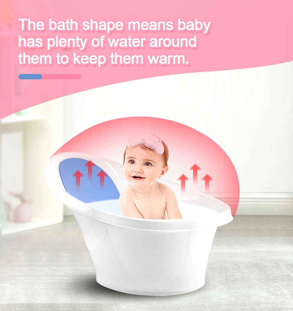 Blue Little One Bath With Backrest & Bum Bump Support