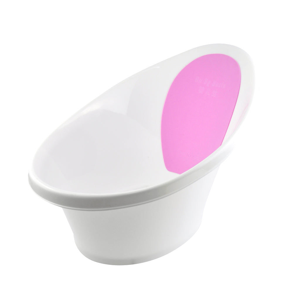 Pink Baby Bath With Backrest & Bum Bump Support