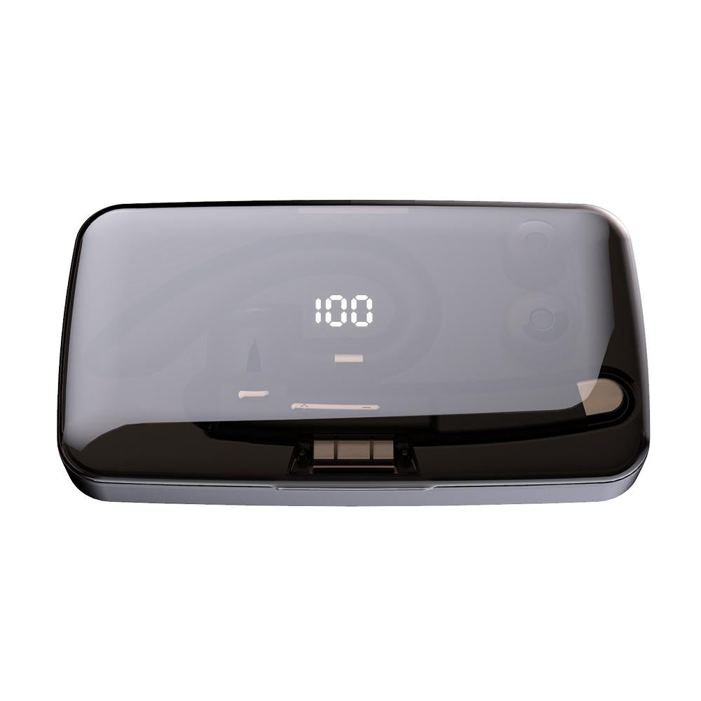 Rotatable Bluetooth Earphone With Charging Box & Digital Display
