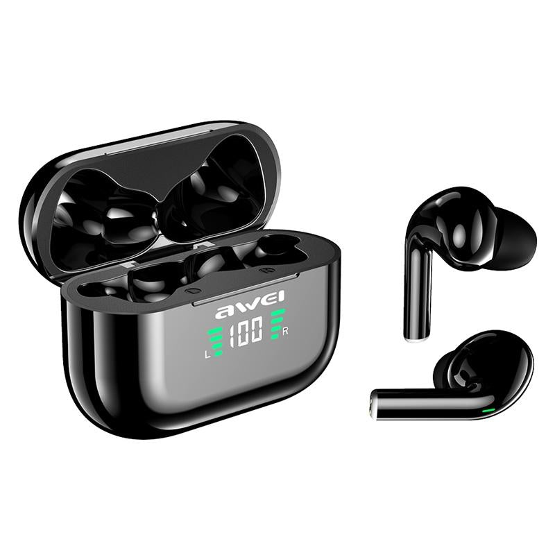 Wireless Bluetooth Headphones With Led Display And Tws Technology