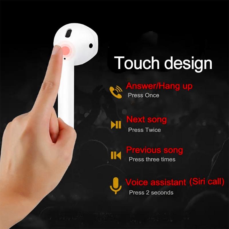 Wireless Charge Full Touch True Stereo Bluetooth Headset Version 5.0