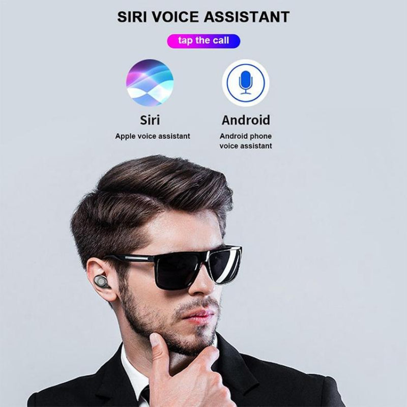 Wireless Bluetooth Headset With Touch Control And Charging Case Version Five Zero