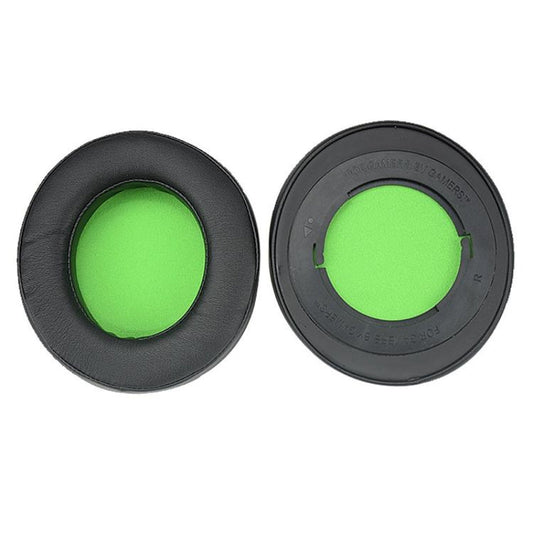 2 Pack Replacement Earpads For Razer Kraken 7.1 V2 Pro Headphones Green Sponge Cushions