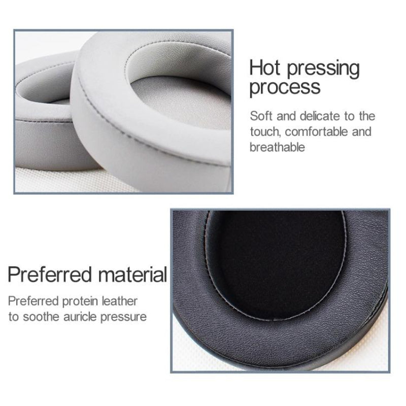 2 Pack Replacement Earpads For Kraken 7.1 V2 Pro Headphones Grey Sponge Net Cover