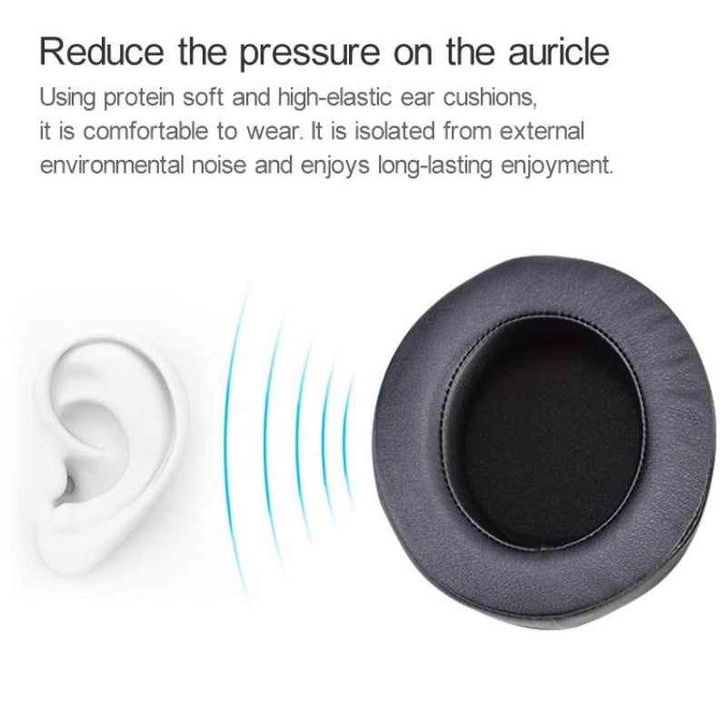 2 Pack Replacement Earpads For Kraken 7.1 V2 Pro Headphones Grey Sponge Net Cover