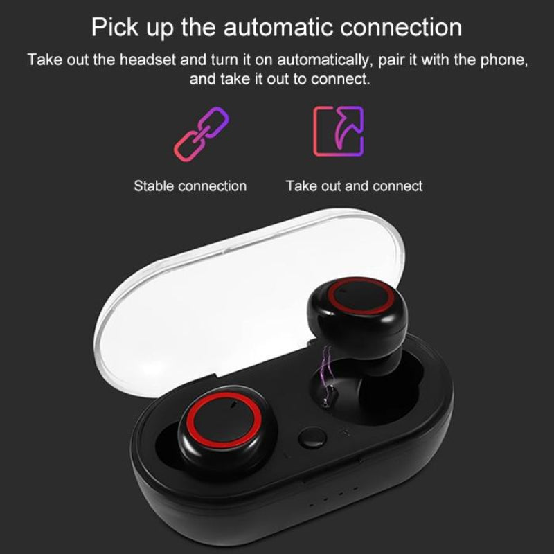 Wireless Stereo Bluetooth Headset With Charging Case Bth K08 Tws Version 5.0
