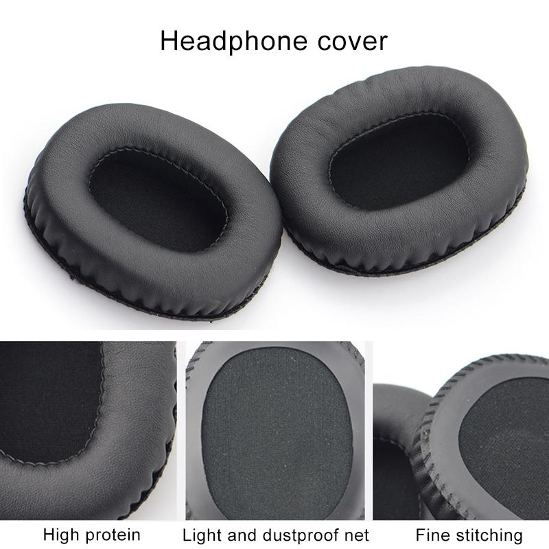 Soft Memory Foam Headphone Earmuffs For Marshall Monitor With Imitation Leather