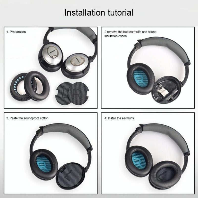 Soft Earmuff Headphone Jacket For Bose Qc2 Qc15 Ae2 Qc25