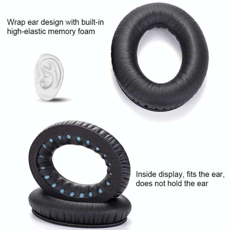 Soft Earmuff Headphone Jacket For Bose Qc2 / Qc15 Ae2 Qc25 Dark Grey