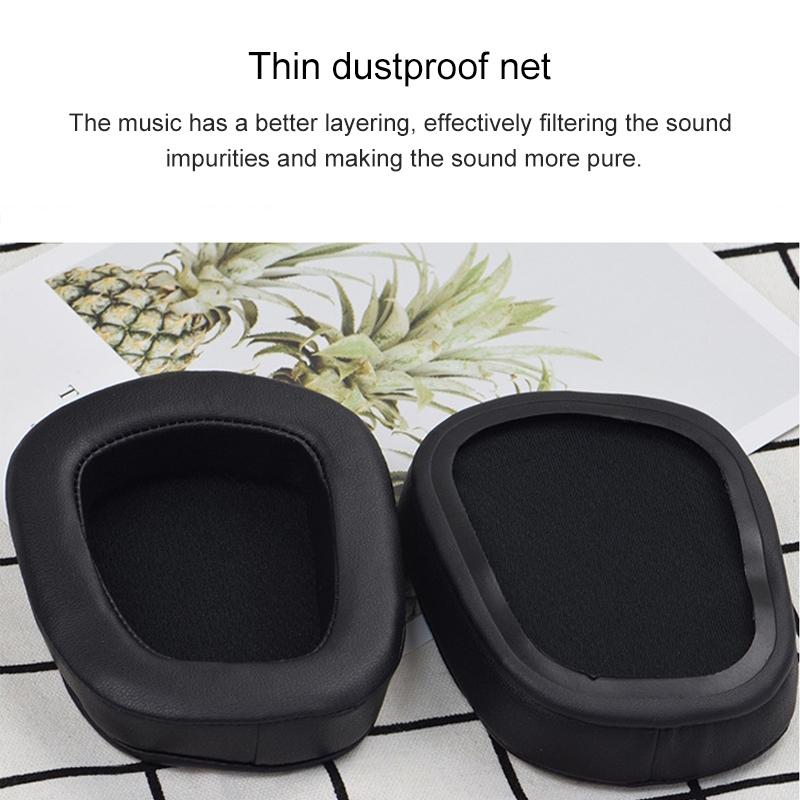 2 Pack Sheepskin Earphone Cushion Covers For Logitech G633 G933 Earmuffs